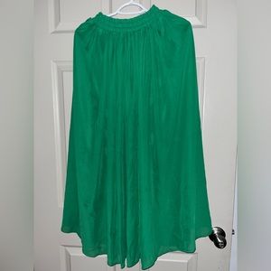 Green skirt